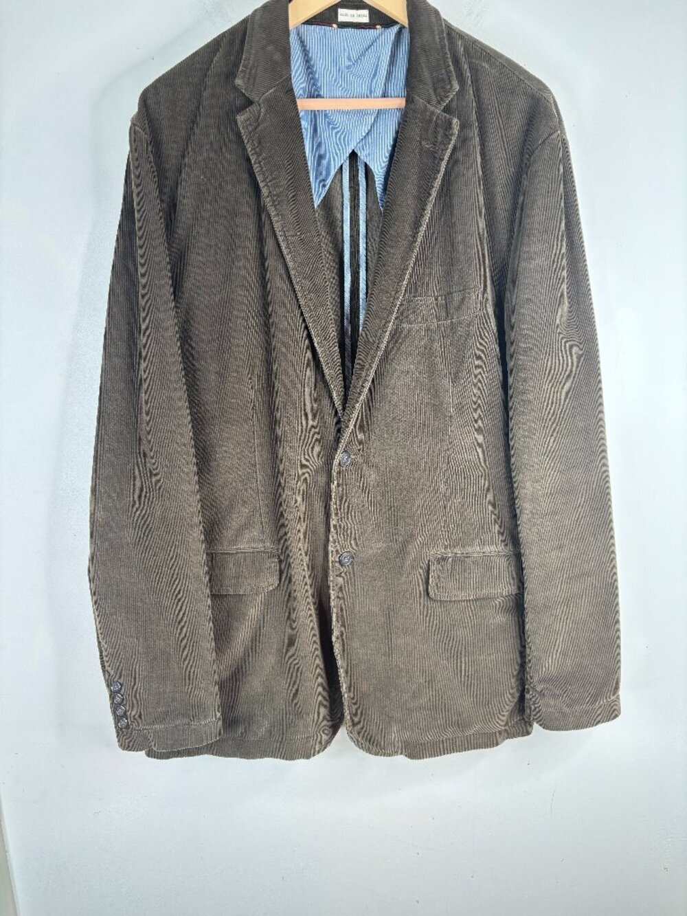 J Crew Mens XLT Corduroy Blazer Vintage Cord Jacket Academia Old Money Brown